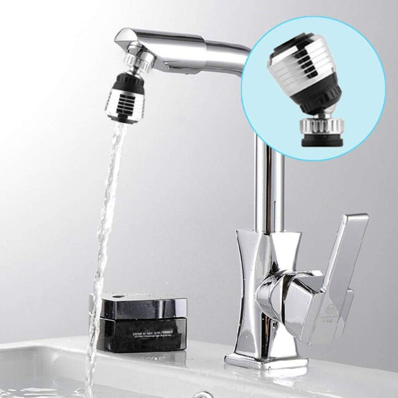ONESWI 2PCS 360-Degree Swivel Kitchen Sink Faucet Aerator with 2 Function Swivel Sprayer,Water Saving Bubbler Connector Swivel Tap Aerator Diffuser for Kitchen Bathroom â€¦ - Image 3